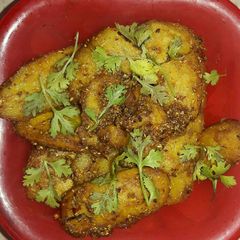 A picture of Crispy arbi.