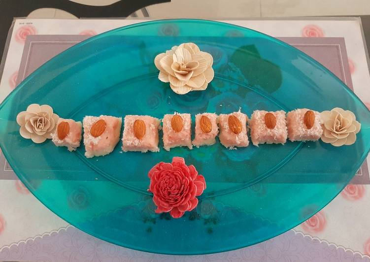 Easiest Way to Make Ultimate Double layered coconut burfi