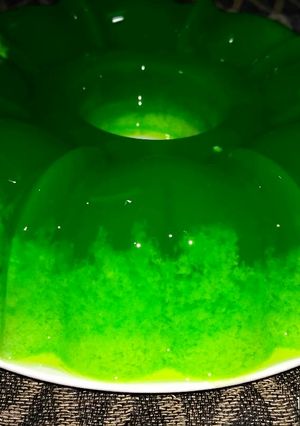 Foto resep Puding lumut pasta pandan