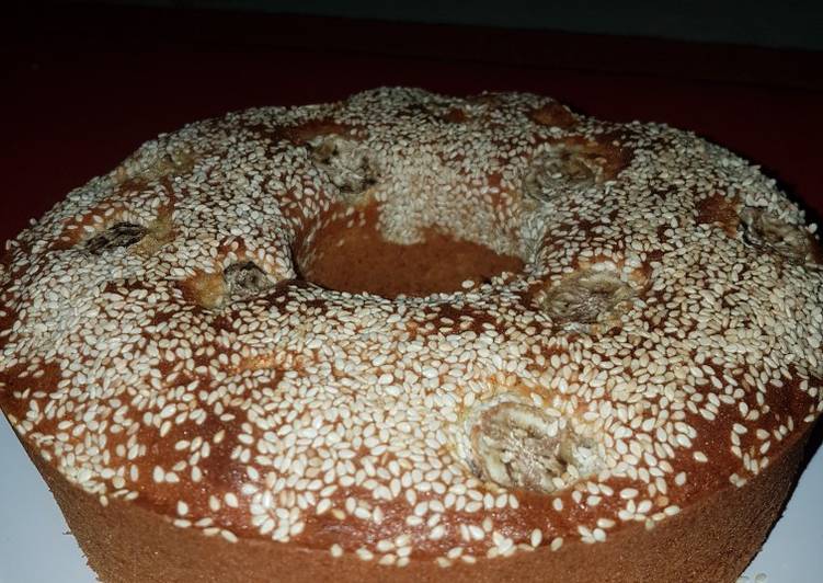 49# Bolu pisang ambon tabur wijen