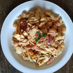 A picture of Papdi chaat.
