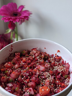 A picture of Beetroot Salad with Sesame.
