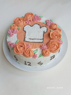 Foto resep Chocolate Birthday Cake with Simple Buttercream