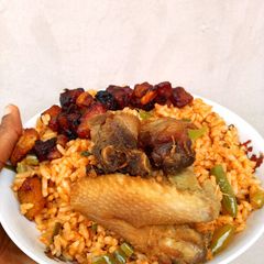 A picture of Green Jollof Rice 2.
