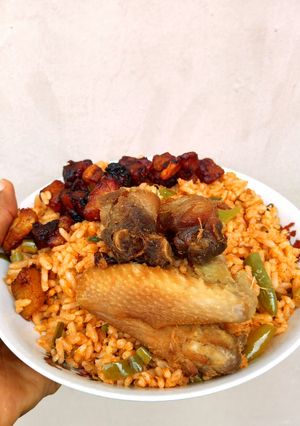 A picture of Green Jollof Rice 2.