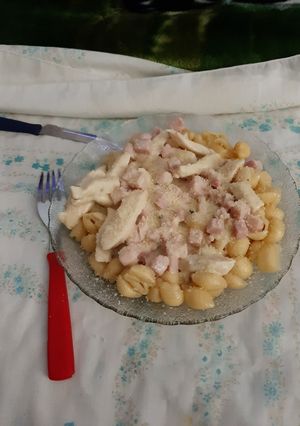 Una foto de Fideos a la parissiene para celíacos 🍝