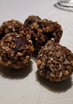 Une photo de Truffes au chocolat et praliné