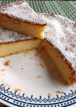 Una foto de Torta de coco y yogurth