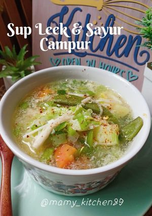 Gambar Sup Leek & Sayur Campur Mk89 Style