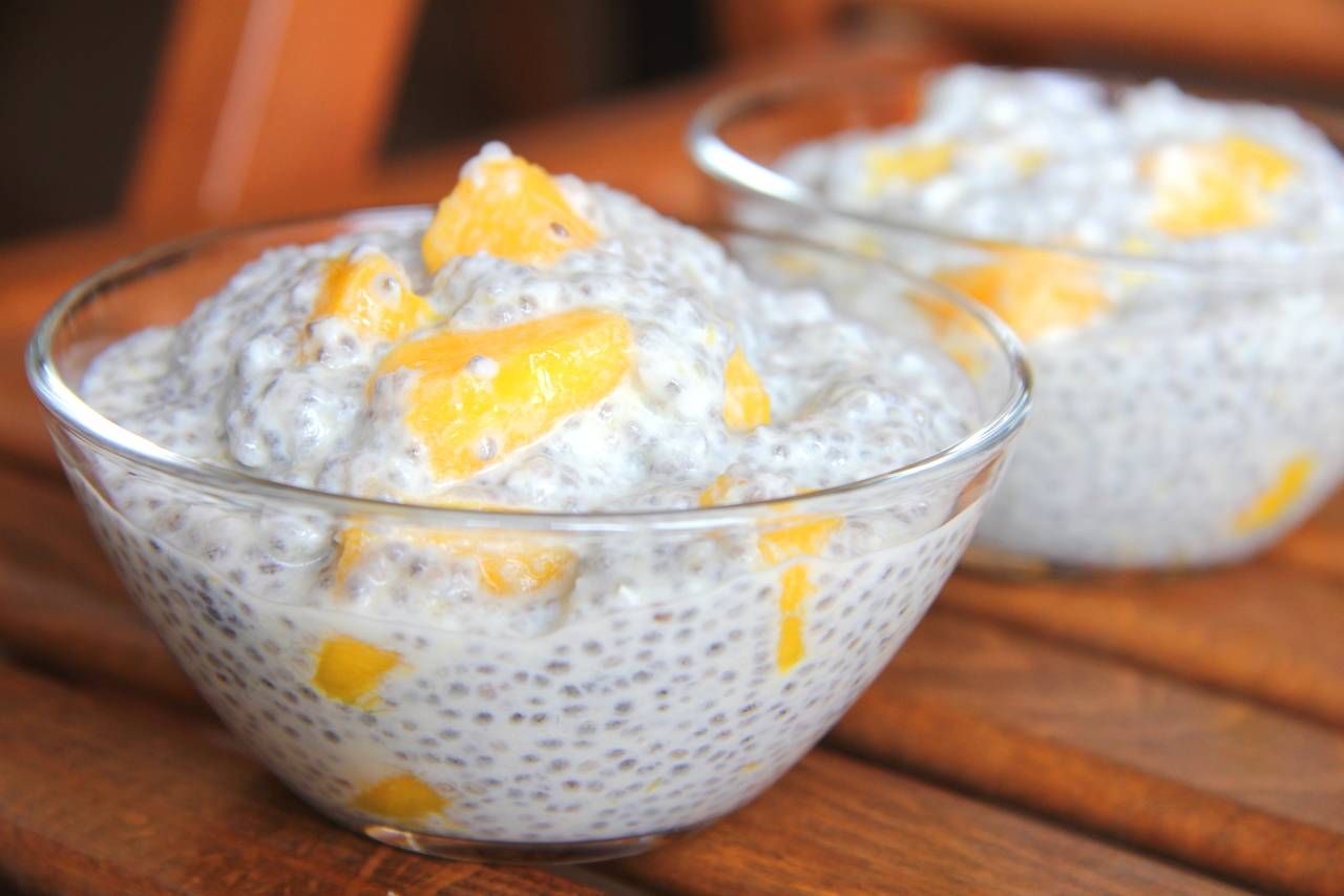 Kókuszos-mangós chia puding recept recept fotó