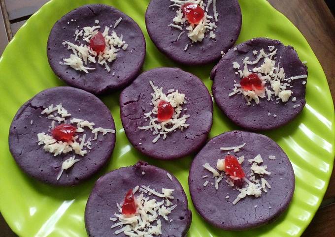 Kue Lumpur Ubi Ungu (Purple Sweet Potato)