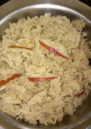 A picture of Jaggery rice.