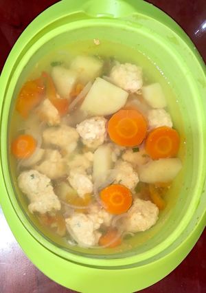 Foto resep Sop Bakso Udang Kentang