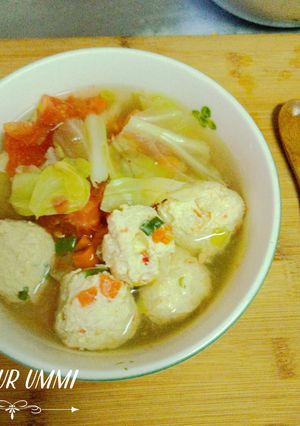 Foto resep Sop pentol ayam tanpa tepung