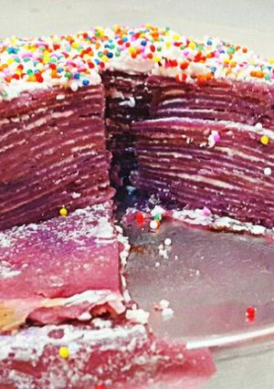 Foto resep Mille Crepes Taro