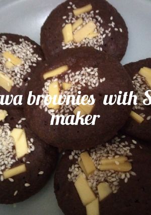 Foto resep Cassava brownies with Snack maker