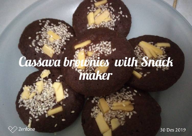 Cassava brownies with Snack maker