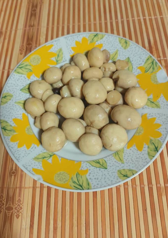 Мариновані печериці без води