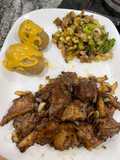 Heura en salsa con verduras