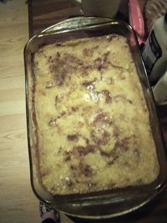 A picture of Peach Cake Cobbler.