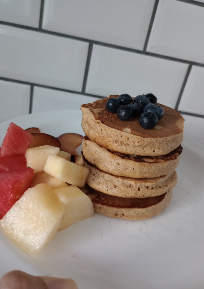 Una foto de Pancakes 100% integrales