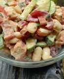 Салат з болгарським перцем і крабовими паличками (салат ''сто грам'')