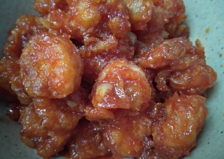 Resep Udang asam manis mudah, Enak