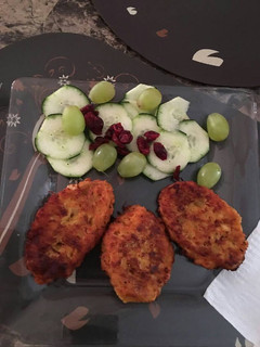 Una foto de Tortas de plátano macho