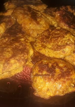 Una foto de Buñuelo de zapallo y zanahoria al horno