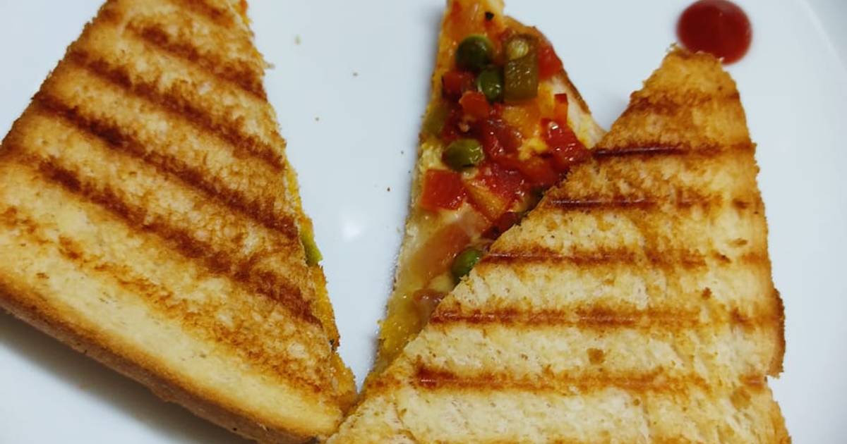 Grilled cheesy toast Recipe by Uma Malpani - Cookpad