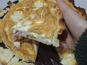 Una foto de queso feta