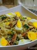 Stir Fried Rice with Smoked Mackerel