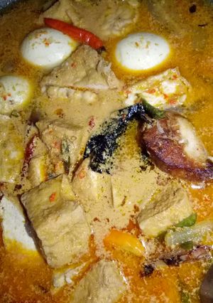 Foto resep Mangut Ikan Panggang dengan telur dan tahu