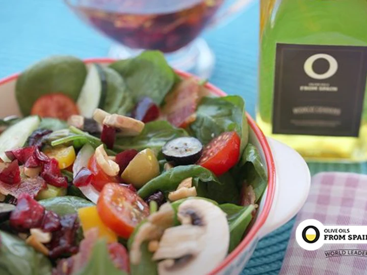 Easy Steps to Make Salad with bright cherry vinaigrette the So Delicious You can take Joss in your mouth
