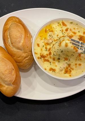Hình của món Tôm xốt phô mai bỏ lò.