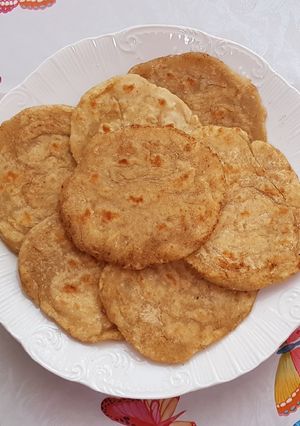 A picture of Grandma's Flour Pancakes.