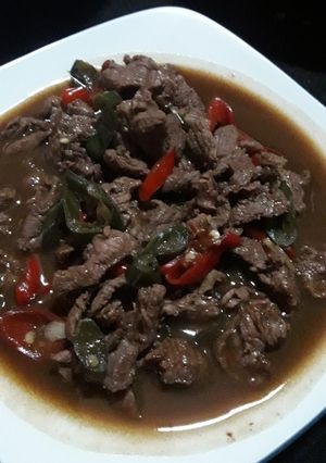 Foto resep Daging Cabe Ijo Saus tiram