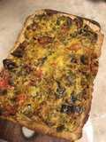 Tarta rústica de vegetales