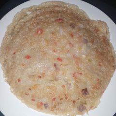 A picture of Spicy bambara (starch omelette).