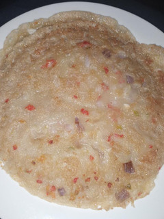 A picture of Spicy bambara (starch omelette).