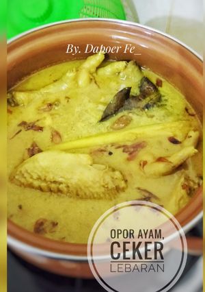 Foto resep Opor ayam, ceker lebaran