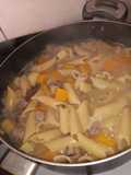 Guiso con sobras de asado