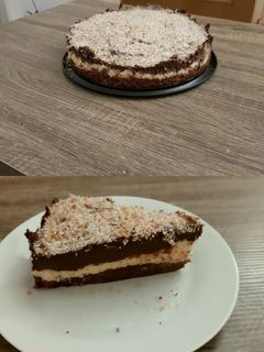 Φωτογραφία της συνταγής Γλυκό semifreddo με καρύδα και σοκολάτα