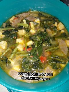 Foto resep Sayur sawi bakso tahu