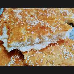 Flat bread (επίπεδο ψωμί) ταψιού χωρίς ζύμωμα - χωρίς μίξερ ✨-レシピのメイン写真