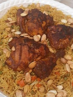 صورة لوصفة دجاج تركي مع رز على طريقتي