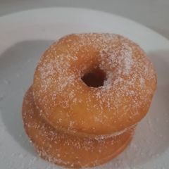 Eggless Donuts A picture of Eggless Donuts.