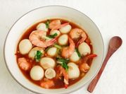 Gambar garnish telur puyuh