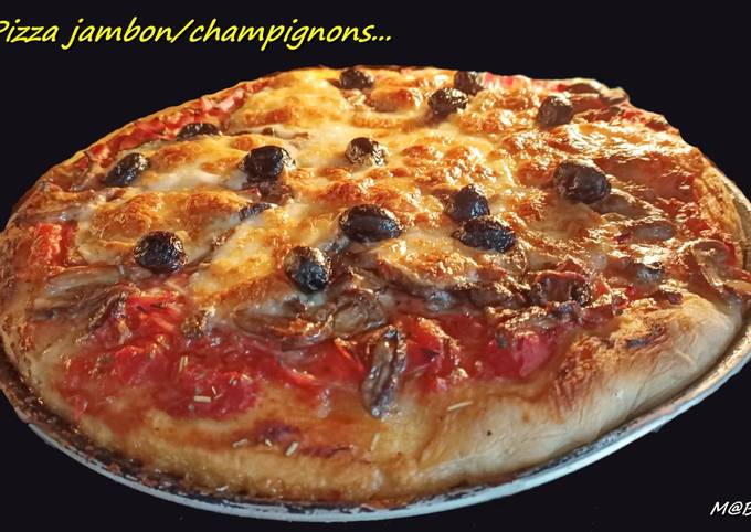 Recette Délicieux Pizza jambon champignons #cookexpertmagimix