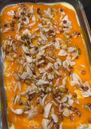 A picture of Mango pudding.